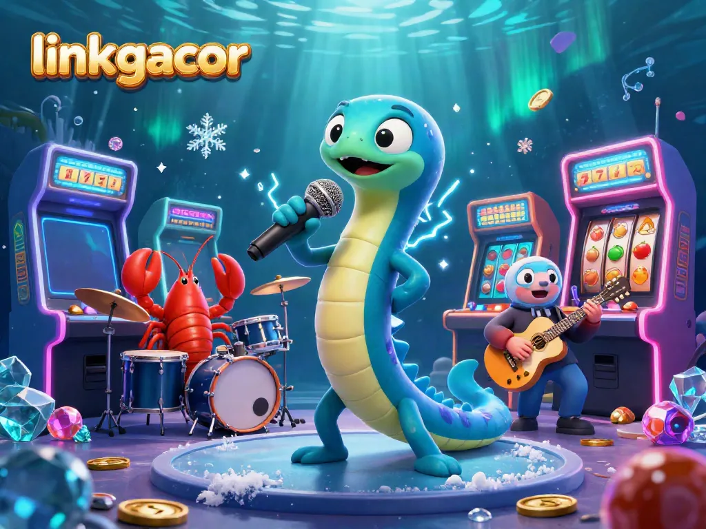 Engage with link gacor for vibrant online gaming action in an underwater casino scene.
